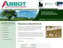 Tablet Screenshot of abbotprint.com