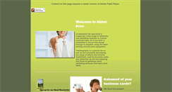 Desktop Screenshot of abbotprint.co.uk