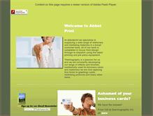 Tablet Screenshot of abbotprint.co.uk